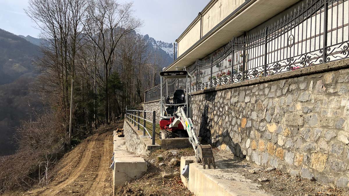 Gorno anche il cimitero ha problemi di stabilità partiti nuovi lavori