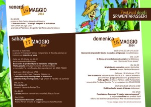 Programma Festival degli Spaventapasseri