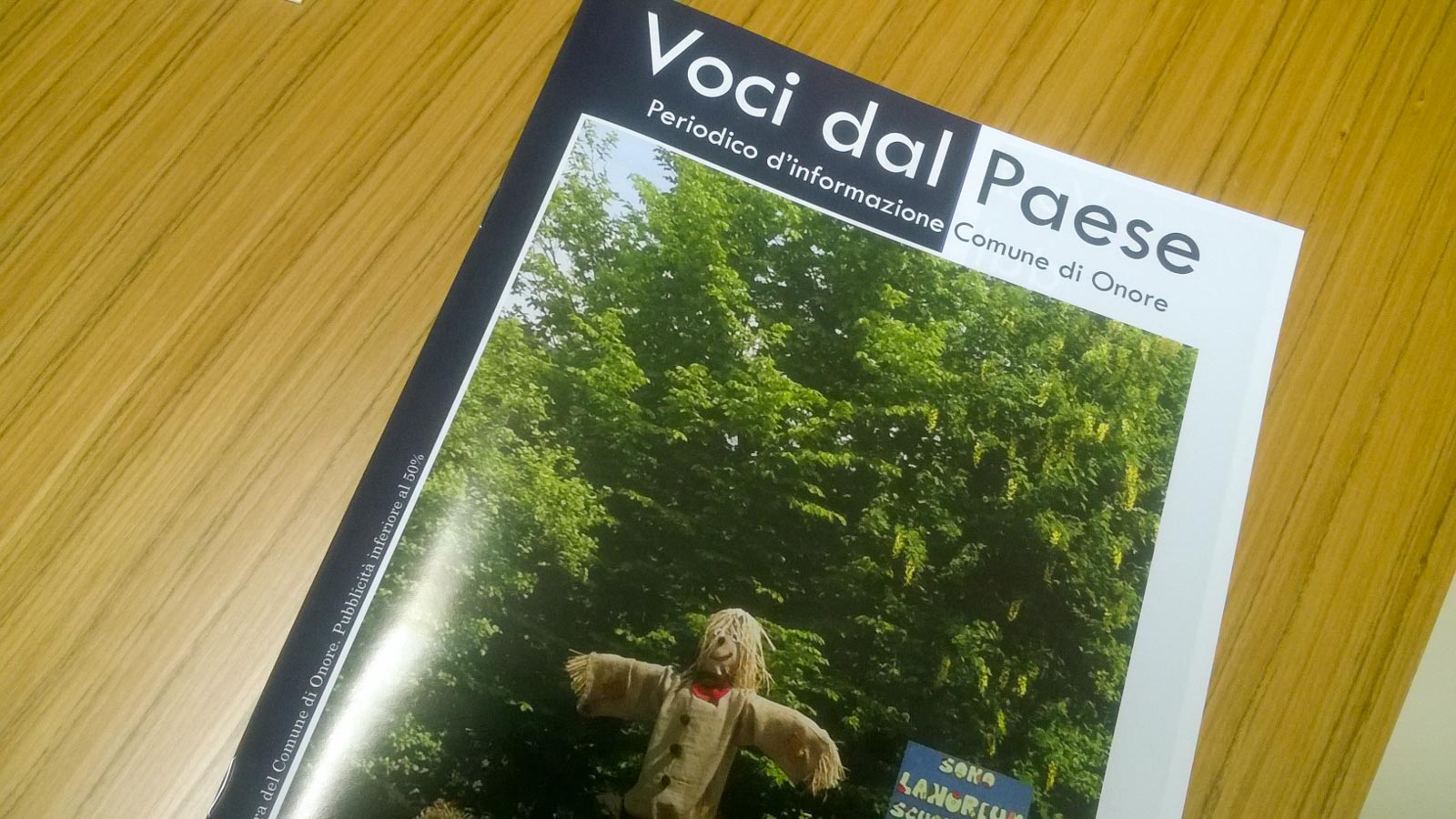 Onore, l'ultimo numero del giornalino comunale