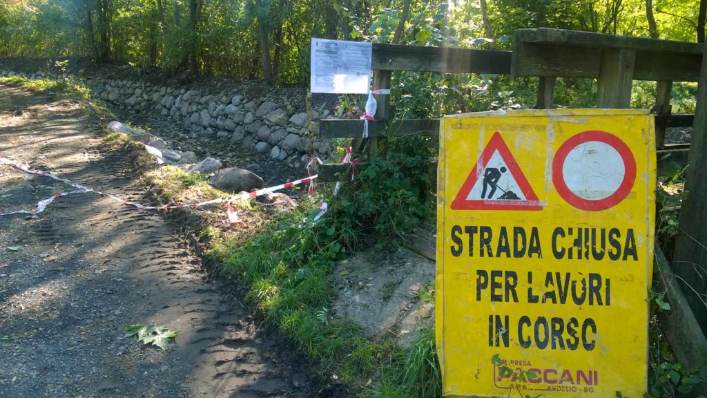 Endine Gaiano lavori alla Valle Ferro