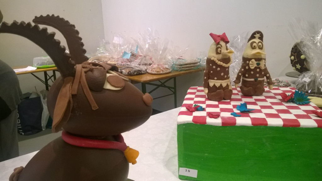 Le torte e le sculture di cioccolato portate per il concorso