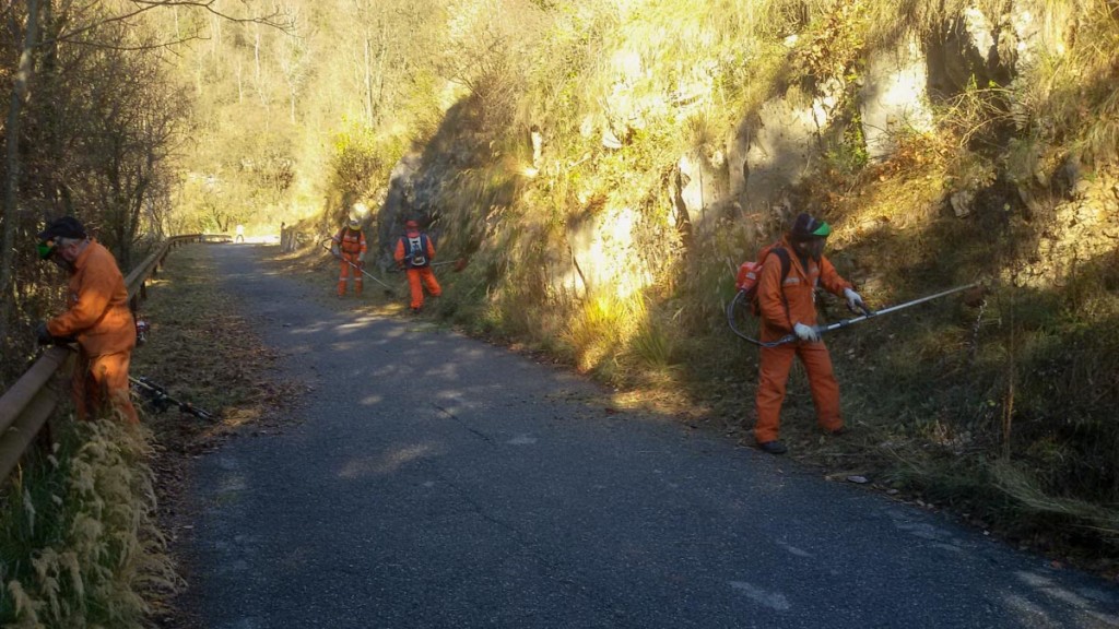 Un altro tratto prima della pulizia