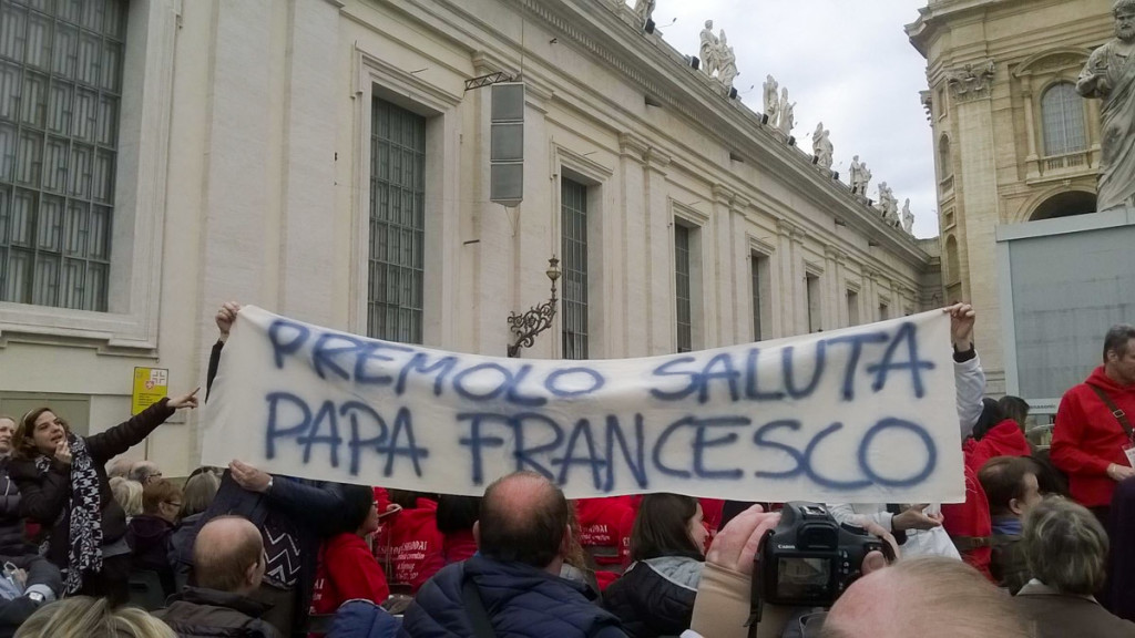 Striscione a Premolo