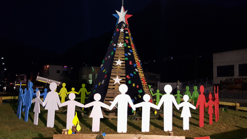 L'allestimento degli Azzurri 