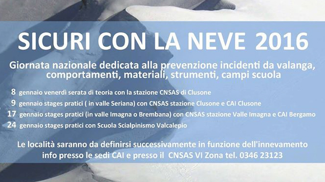Sicuri con la neve 2016