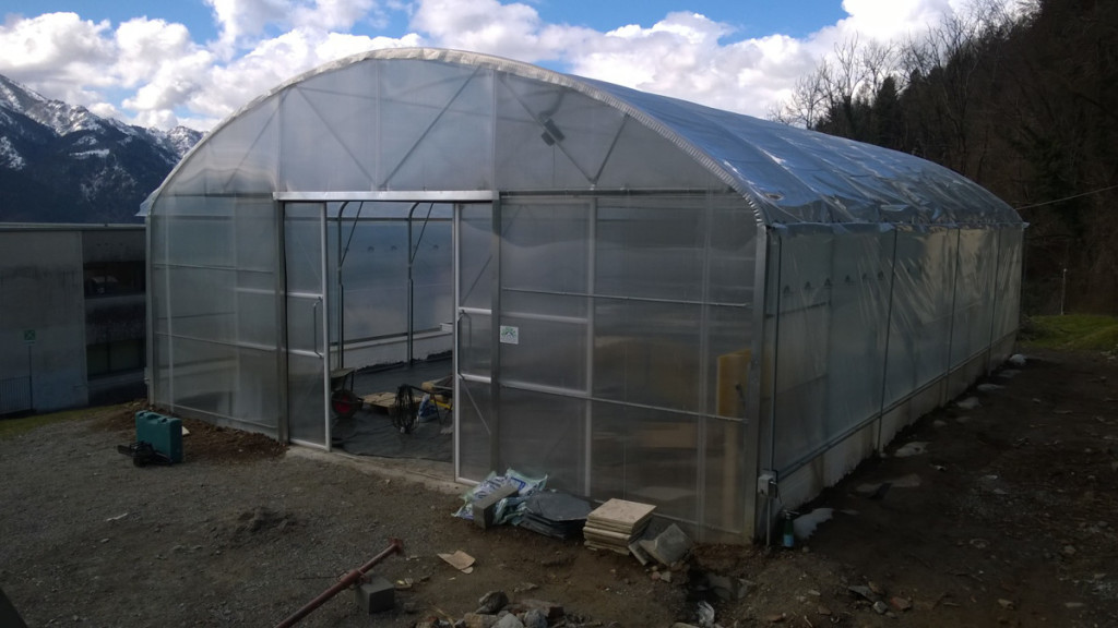 Serra in costruzione all'Alberghiera di Clusone