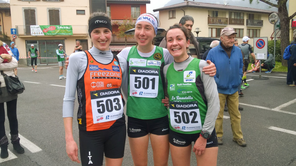 Da sinistra: Sara Bottarelli, Alice Gaggi e Samantha Galassi