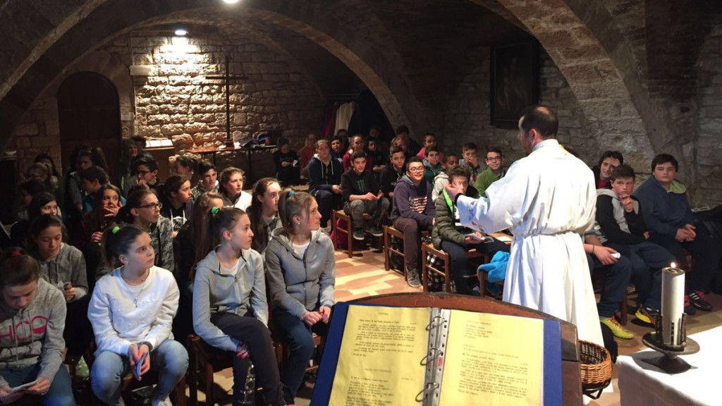 I cresimandi di Clusone in pellegrinaggio ad Assisi