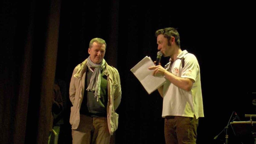 Claudio Rizzini (a sinistra) accanto a Francesco Bellini