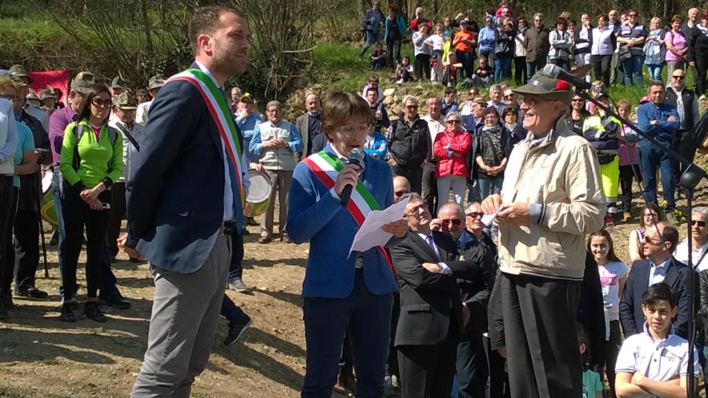 Inaugurazione della Bossico Ceratello, Mauro Bonomelli e Daria Schiavi
