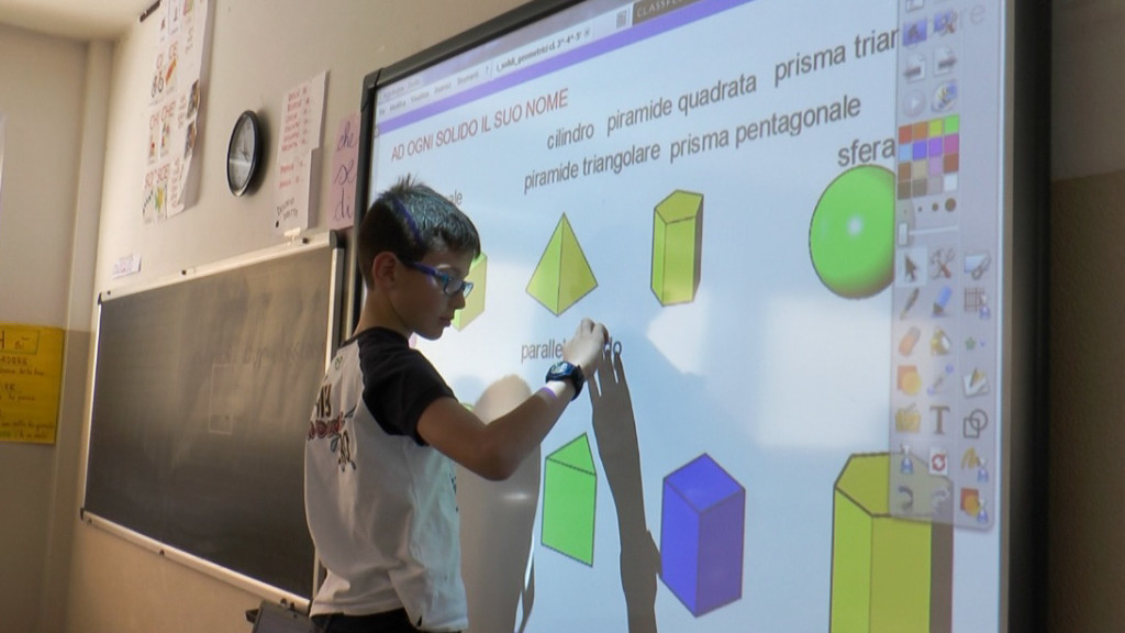 Con la Lim è più divertente anche la geometria