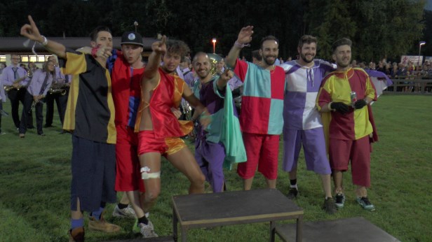 I fantini dell'edizione 2016 del palio degli asini