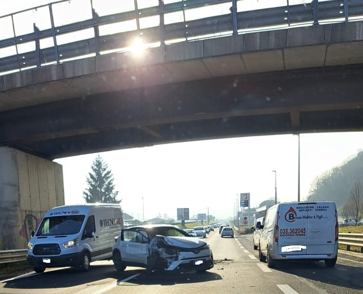 Incidente ad Albino sulla strada statale 671 - MyValley.it notizie!